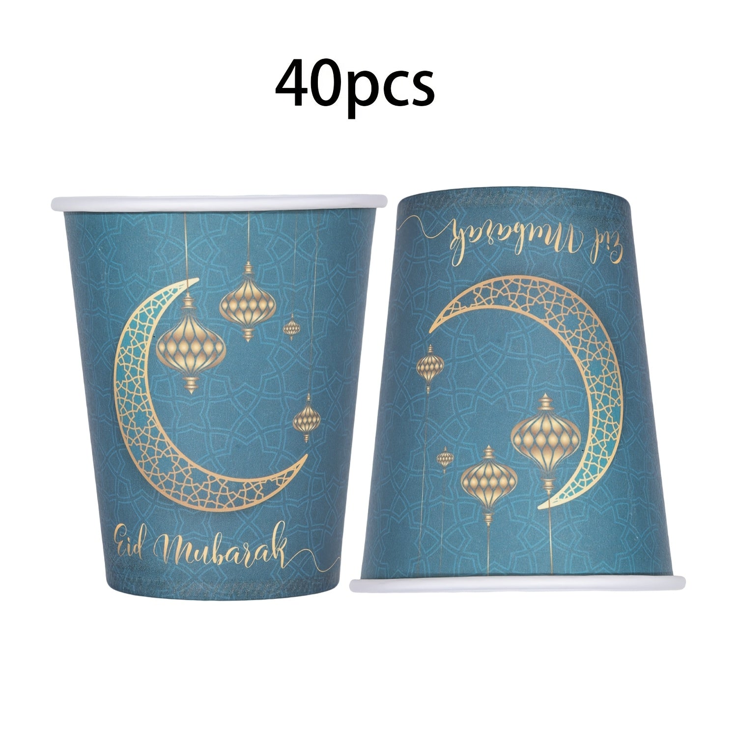 Groen-Goud Ramadan Wegwerpbekers 10/20/40/60