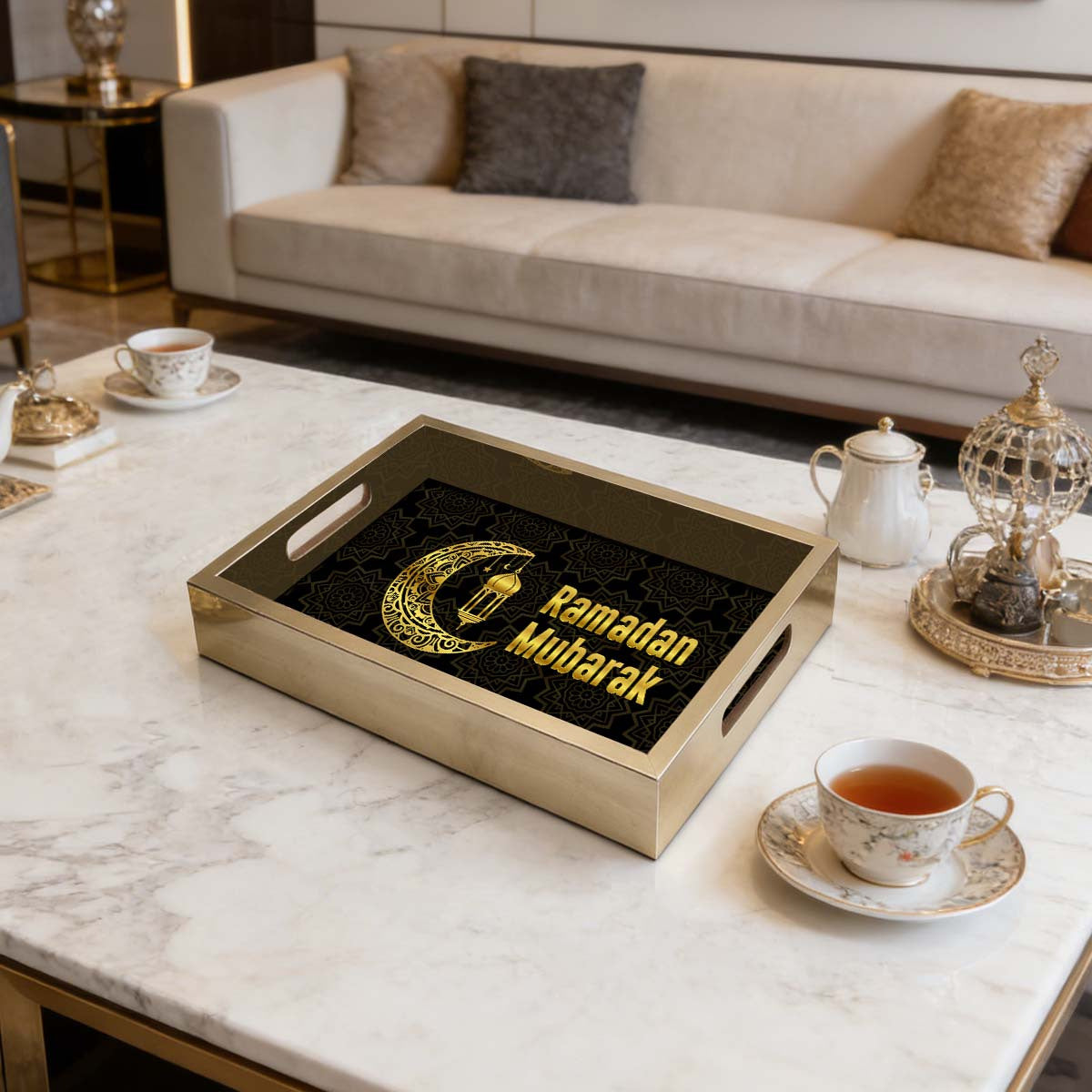 Arabisch Houten Serveerplank Eid Sfeer