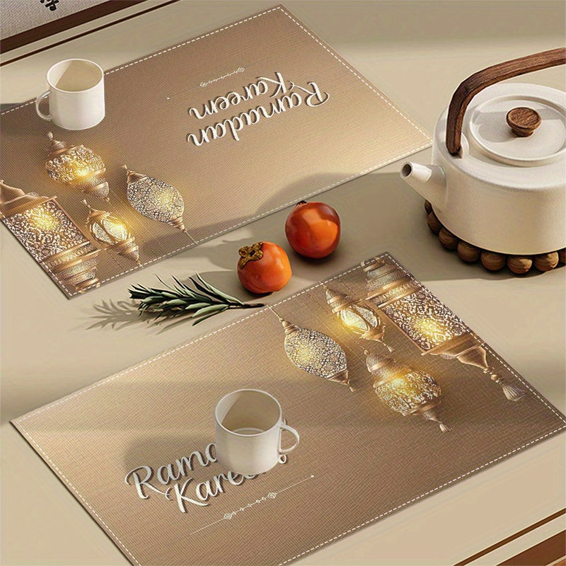 Gouden Ramadan Placemats 2/4/6