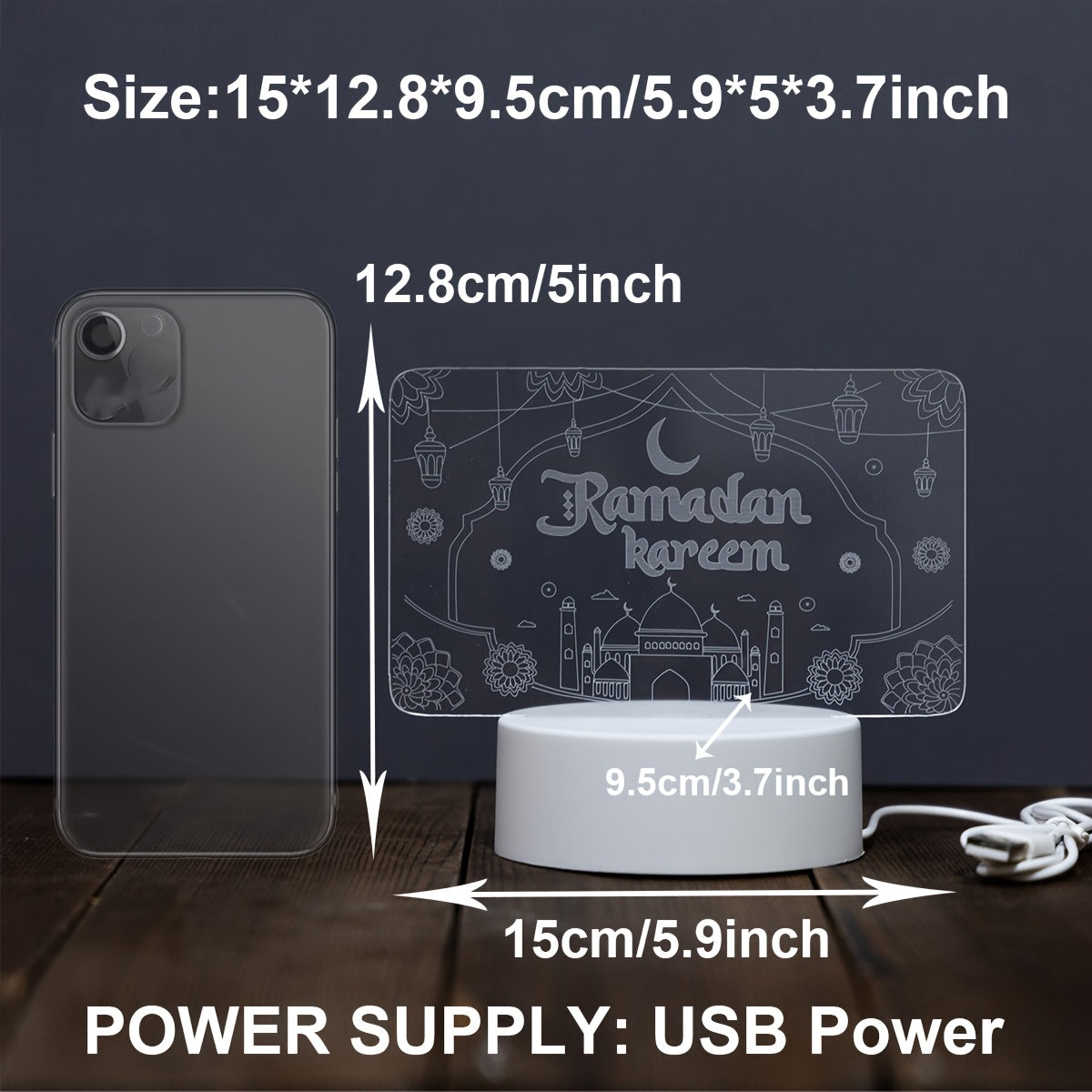 Crescent USB Zacht Maanlicht