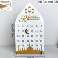 Ramadan 30-Days Flat Houten Aftelkalender