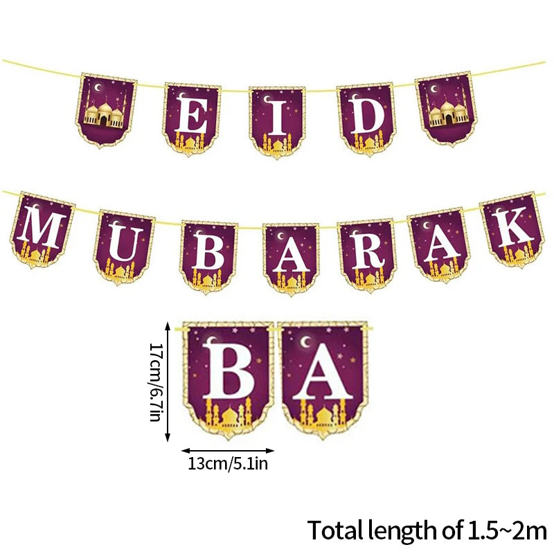 Eid Mubarak Wandbanner Set