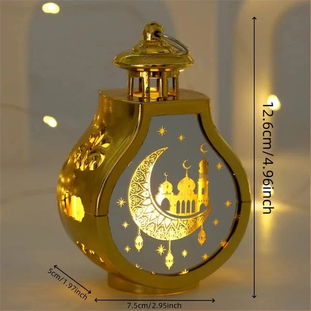 LED Lantaarn 2026 – Zwart/Goud