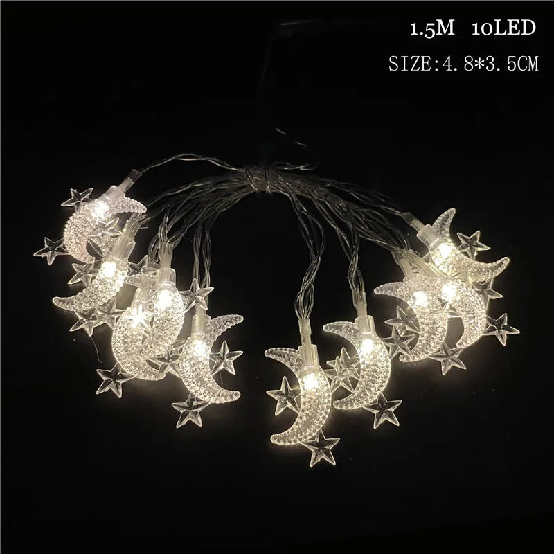 LED Berk Maan Ster – Eid Decor