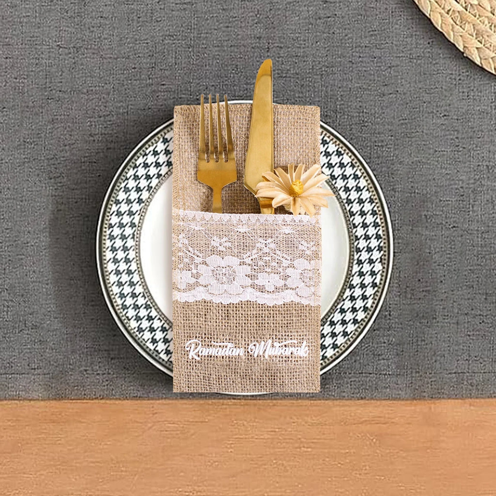 Jute Bestek Pouch 5 st