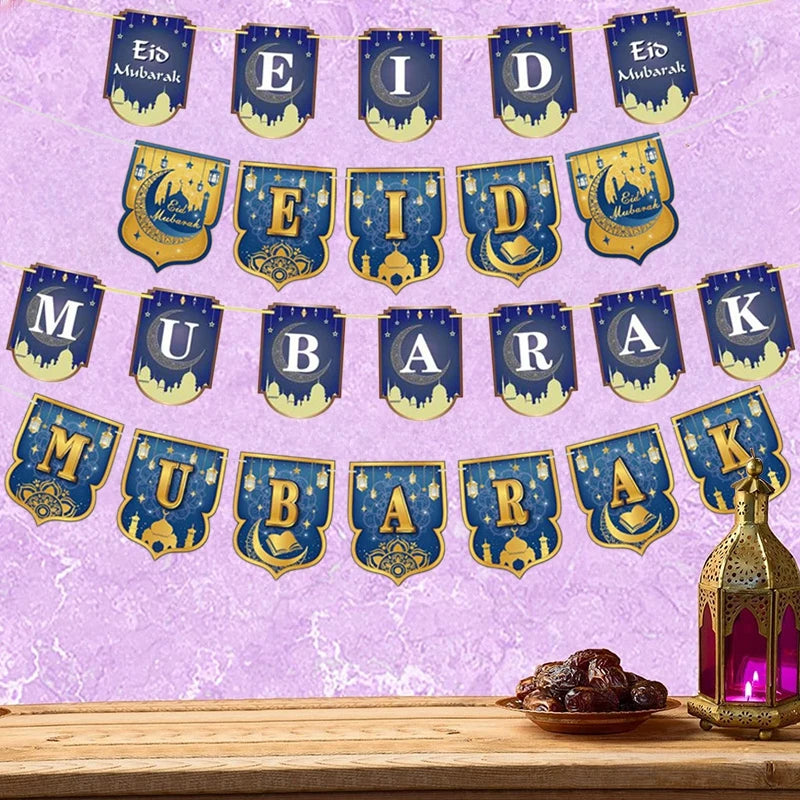 Eid Mubarak Wandbanner Set