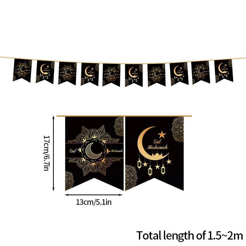 Eid Mubarak Wandbanner Set