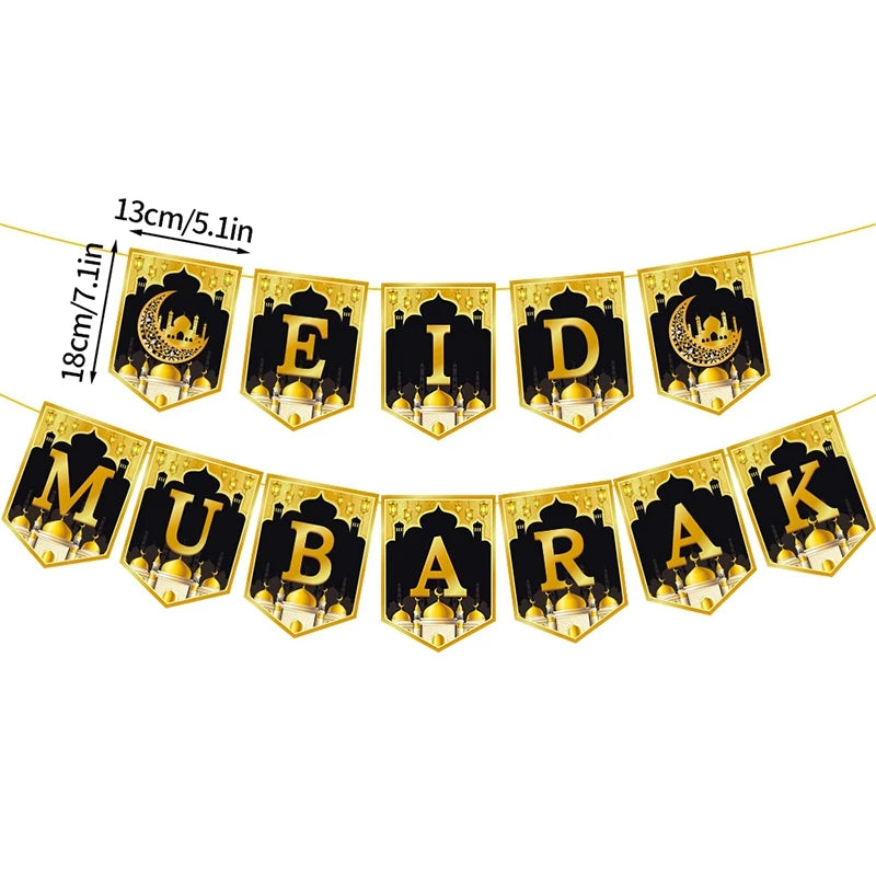 Eid Mubarak Wandbanner Set