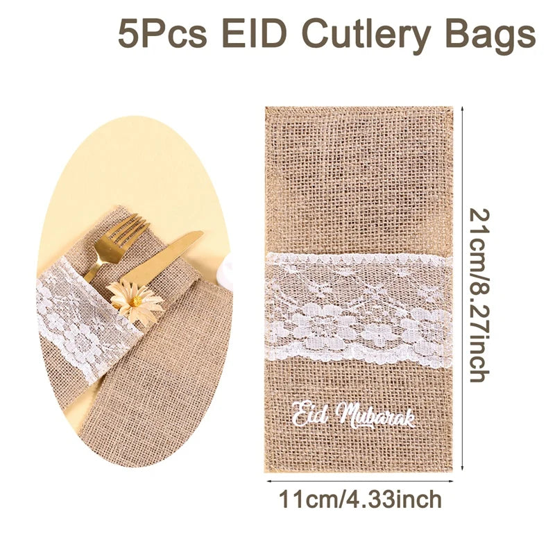 Jute Bestek Pouch 5 st