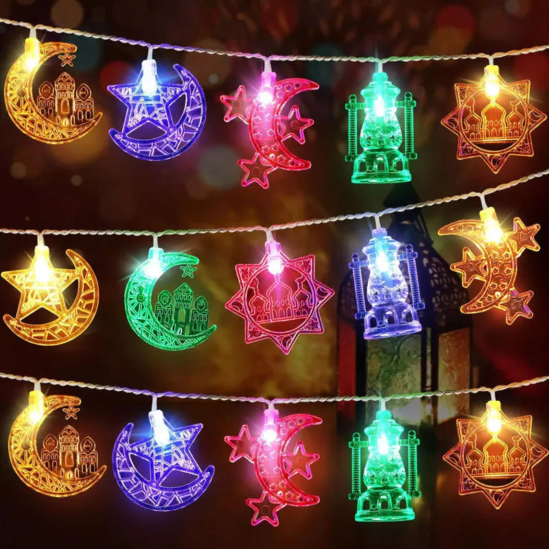 LED Berk Maan Ster – Eid Decor