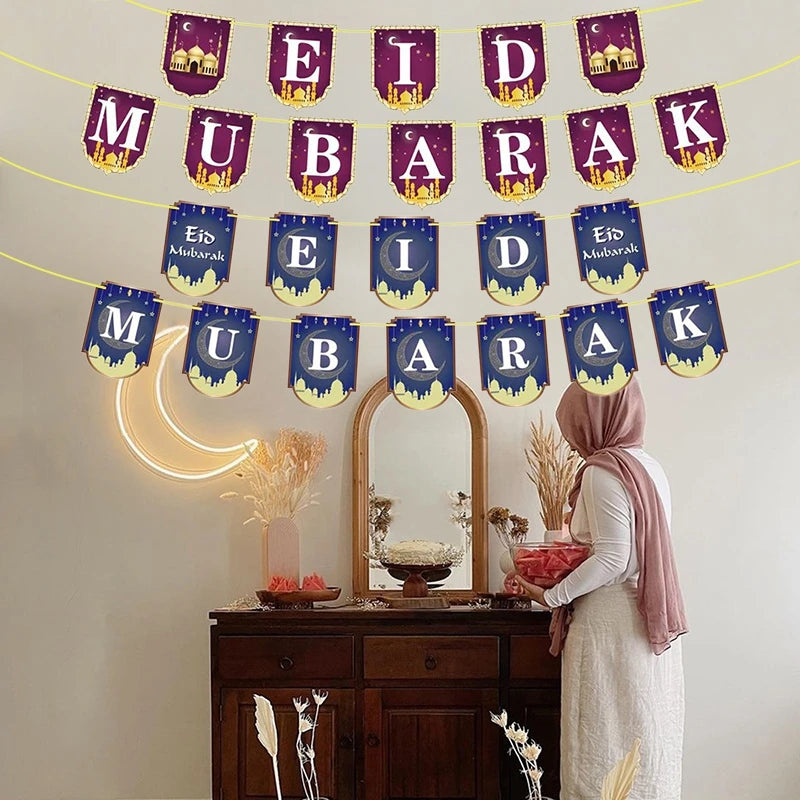 Eid Mubarak Wandbanner Set