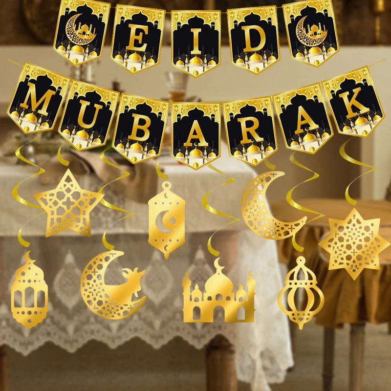 Eid Mubarak Wandbanner Set