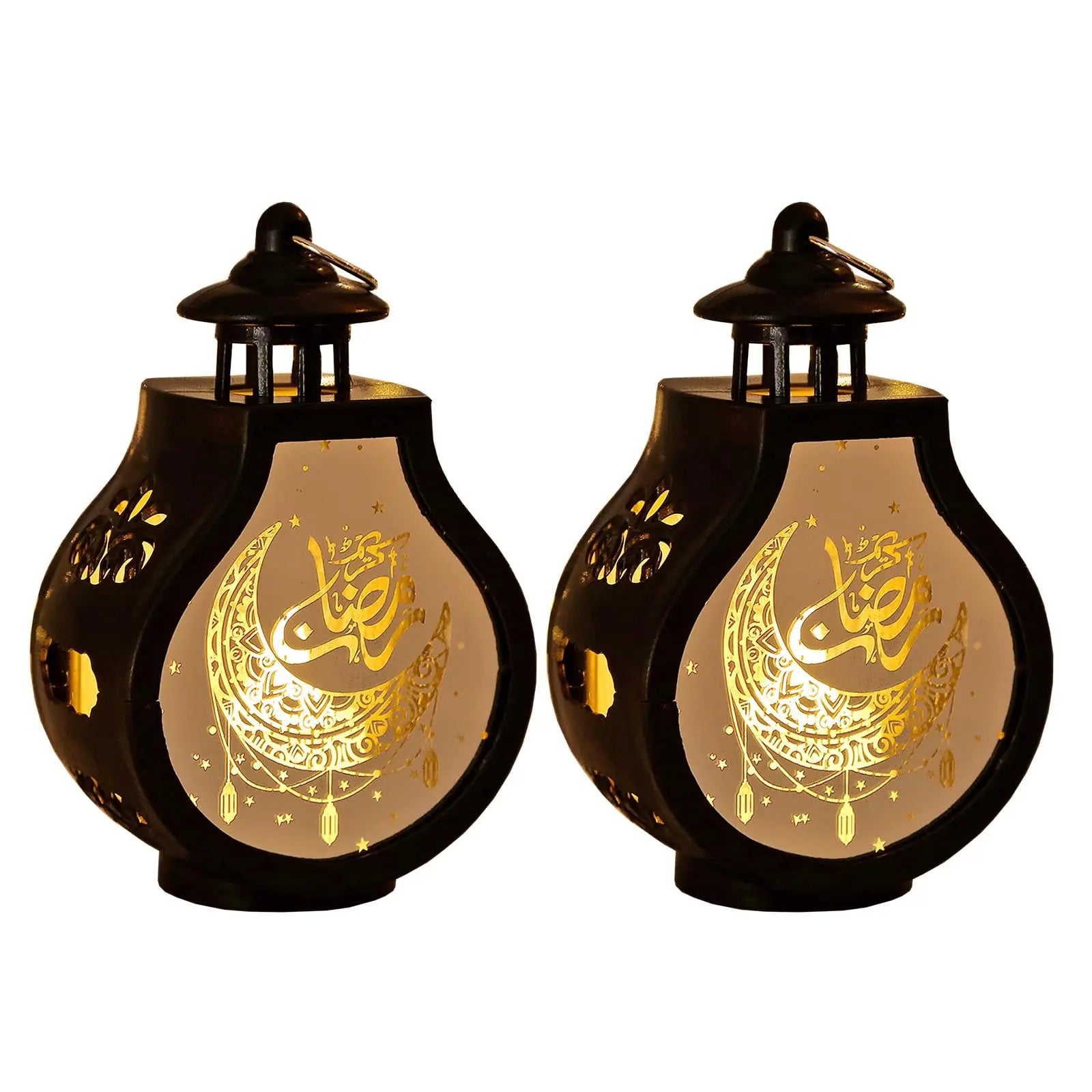 LED Lantaarn 2026 – Zwart/Goud