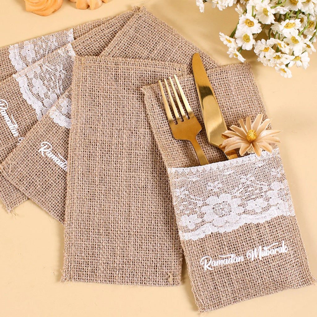 Jute Bestek Pouch 5 st