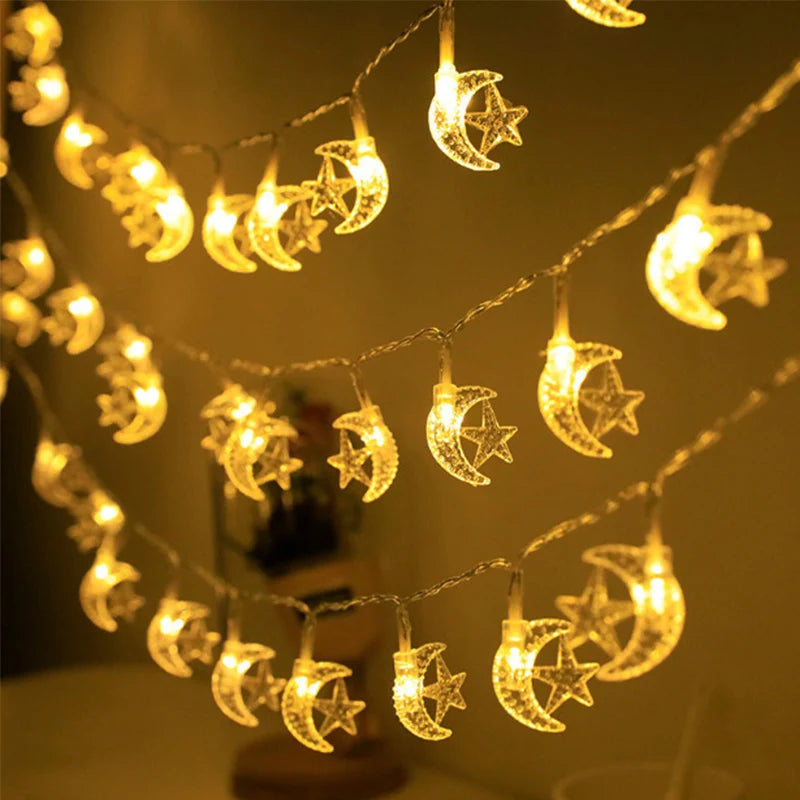 LED Berk Maan Ster – Eid Decor