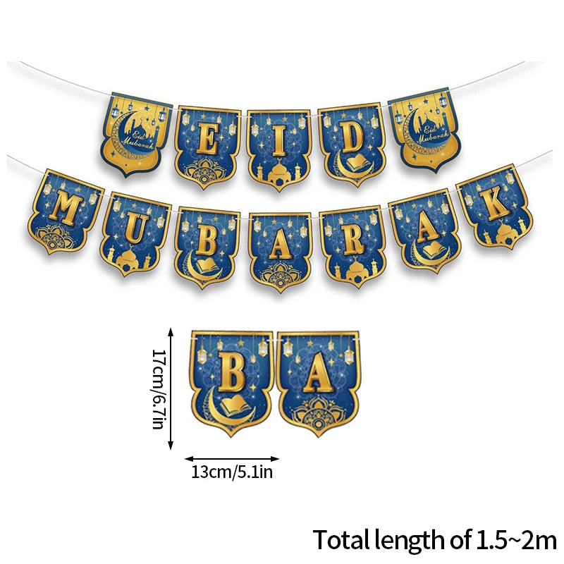 Eid Mubarak Wandbanner Set