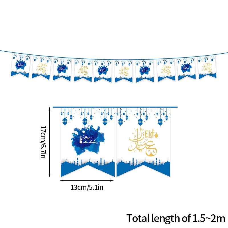 Eid Mubarak Wandbanner Set