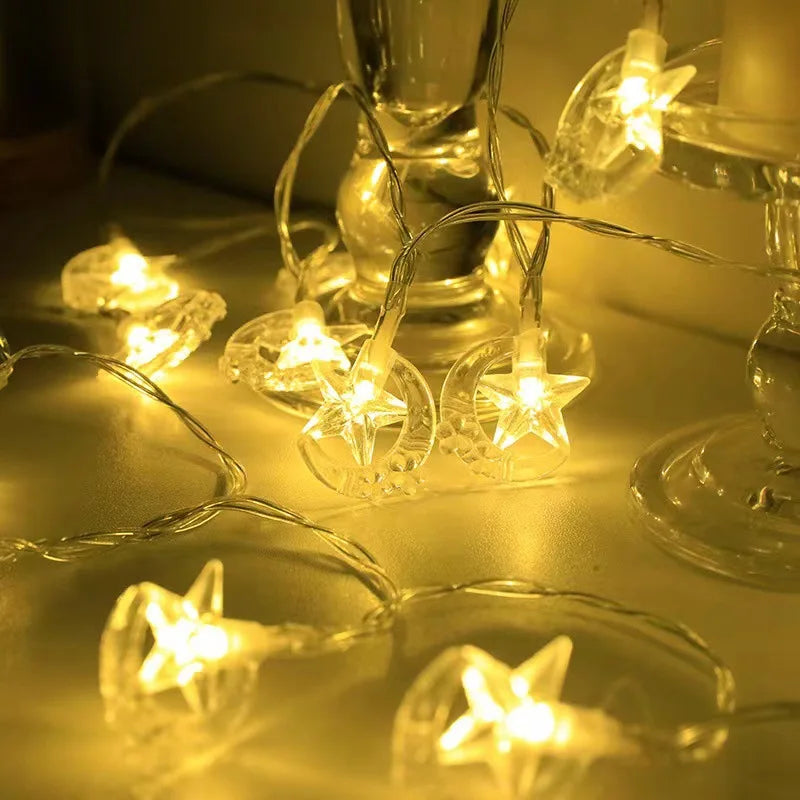 LED Berk Maan Ster – Eid Decor