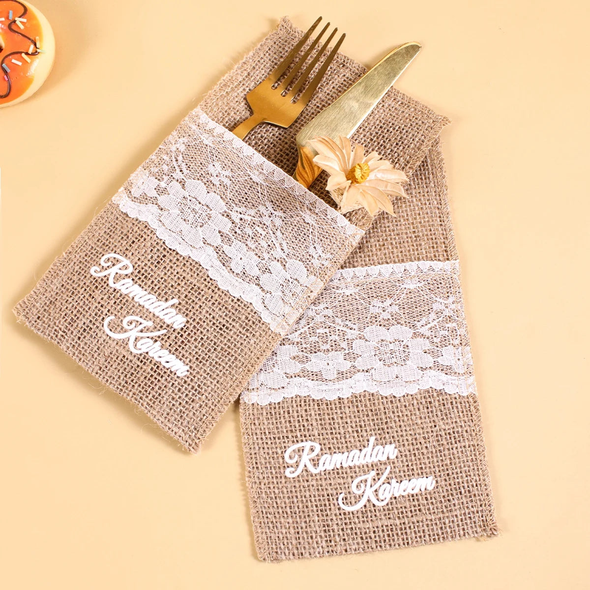 Jute Bestek Pouch 5 st