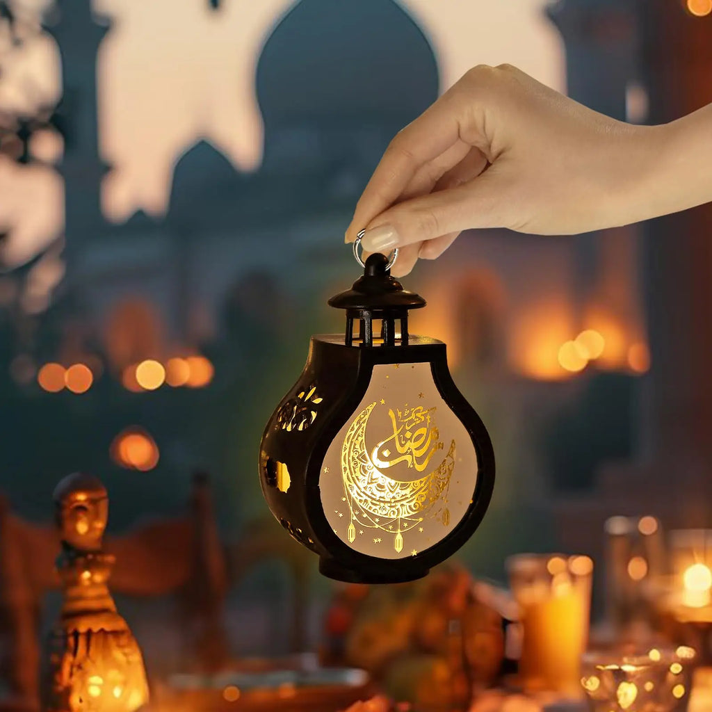 LED Lantaarn 2026 – Zwart/Goud