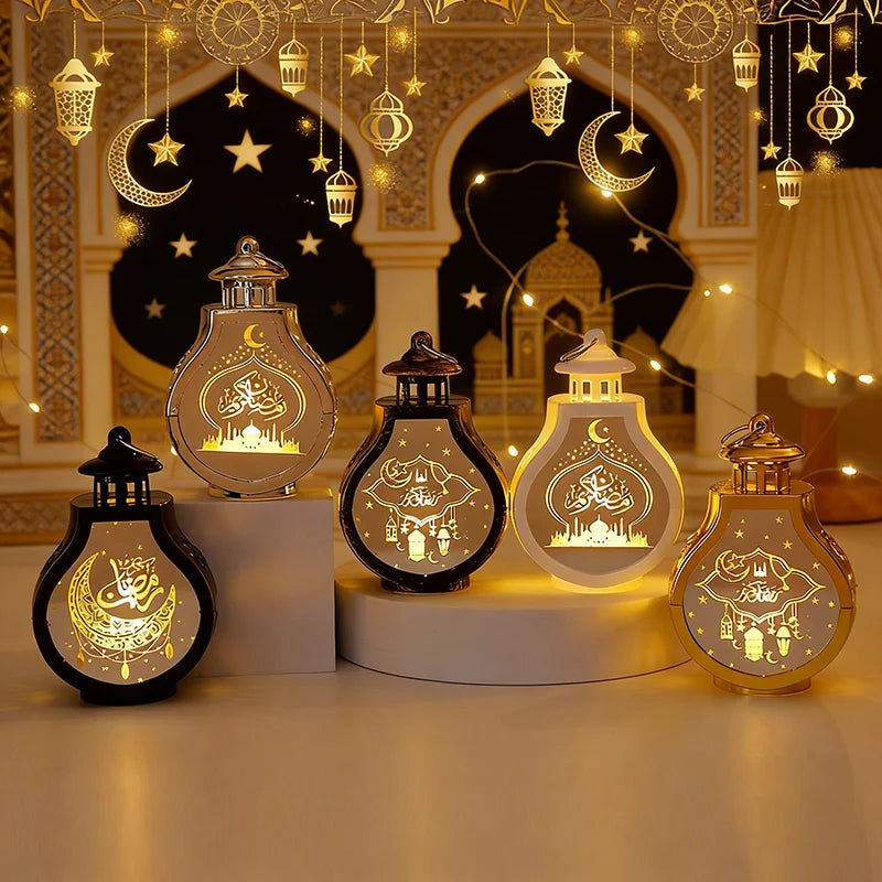 LED Lantaarn 2026 – Zwart/Goud