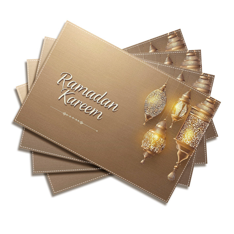 Gouden Ramadan Placemats 2/4/6