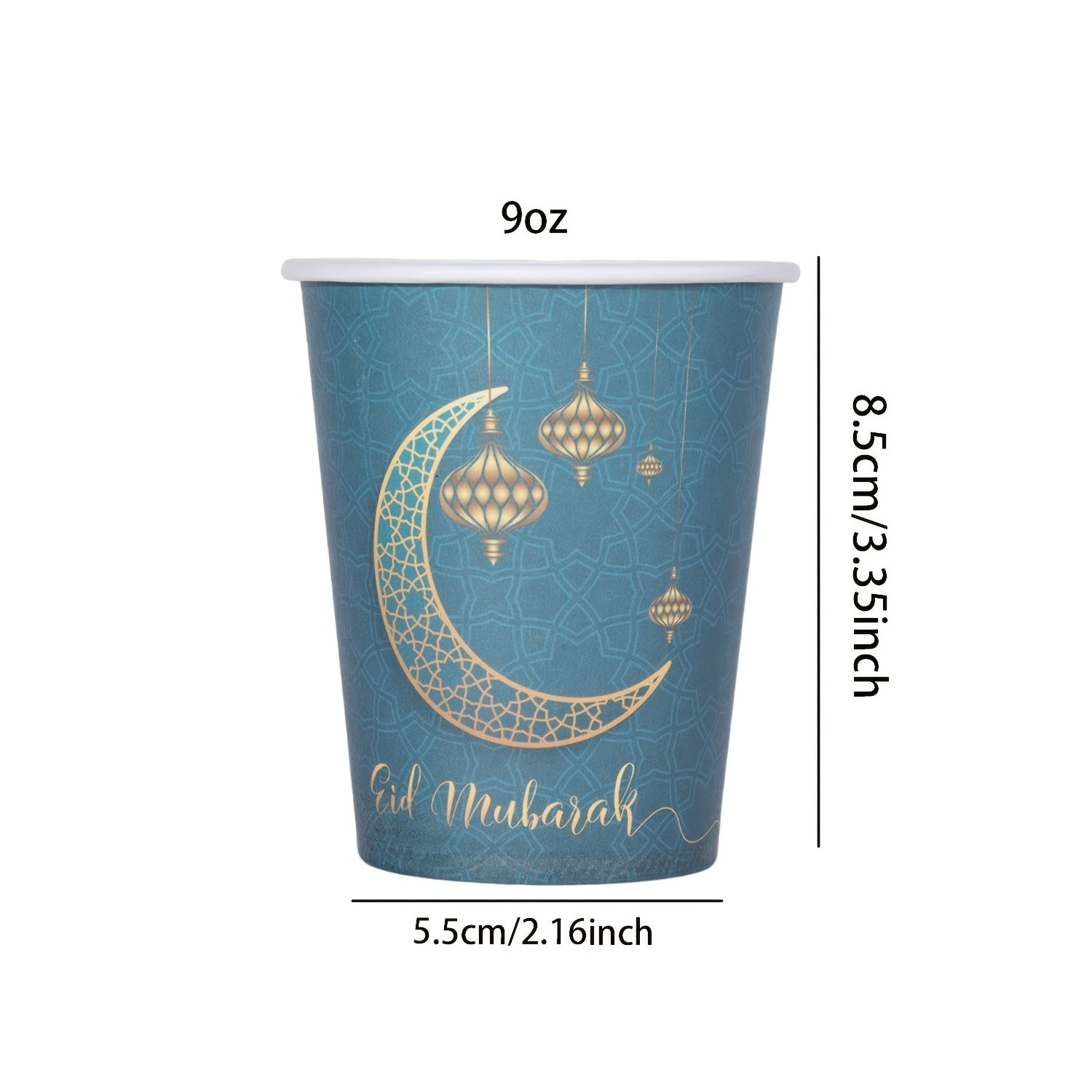 Groen-Goud Ramadan Wegwerpbekers 10/20/40/60