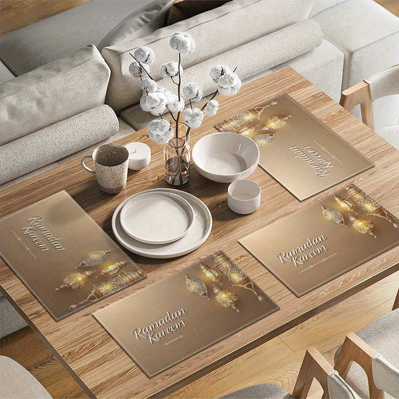Gouden Ramadan Placemats 2/4/6