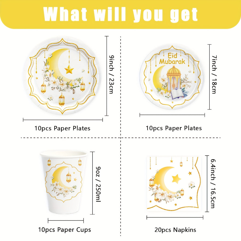 Eid Feest Bordjes & Servetten Pak