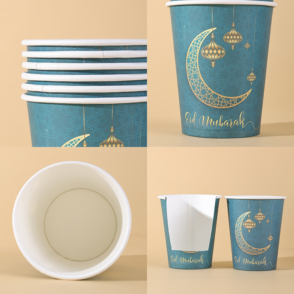 Groen-Goud Ramadan Wegwerpbekers 10/20/40/60